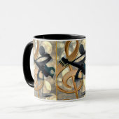 Mug Musique de guitare Abstraite (Devant gauche)