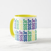 Mug Musique de Jésus jaune (Devant gauche)
