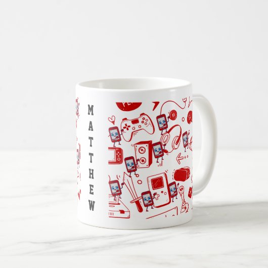 Mug Musique de jeu mignonne (Devant droit)