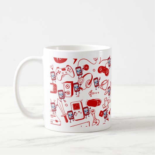 Mug Musique de jeu mignonne (Gauche)