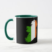 Mug Musique de la carte du drapeau d'Irlande (Gauche)