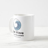 Mug Musique de la carte postale Blue Wave (Devant gauche)