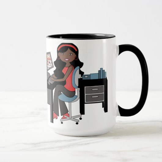 Mug Musique de la dame au travail (Droite)