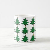 Mug Musique de la forêt d'arbres de Noël (Centre)