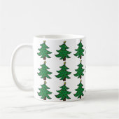 Mug Musique de la forêt d'arbres de Noël (Gauche)