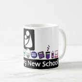 Mug Musique de la nouvelle école de Blacksburg (Devant droit)