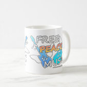 Mug Musique de la Paix Libre (Devant droit)