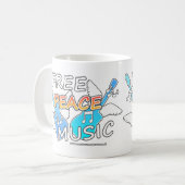 Mug Musique de la Paix Libre (Devant gauche)