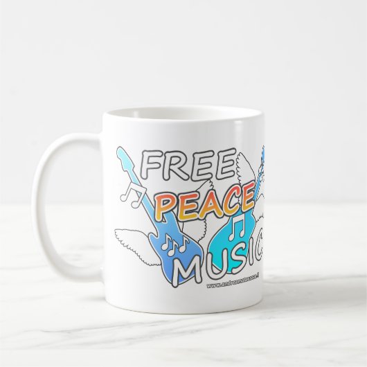 Mug Musique de la Paix Libre (Gauche)