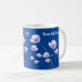 Mug Musique de la positivité de la fleur (Devant droit)