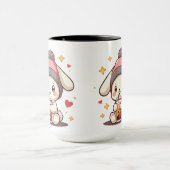 Mug Musique de lapin mignon (Centre)