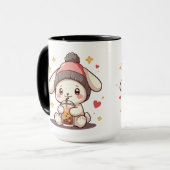 Mug Musique de lapin mignon (Devant gauche)