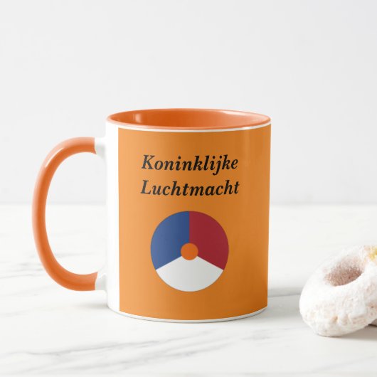 Mug Musique de l'armée de l'air royale de Pays-Bas (Avec donut)