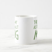 Mug Musique de l'astronaute vert moderne (Centre)