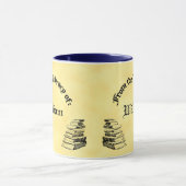 Mug Musique de lecture personnalisée "Bibliothèque" (Centre)