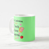 Mug Musique de l'enseignant motivationnel (Devant gauche)