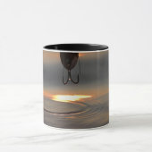 Mug Musique de leurre au coucher du soleil (Centre)