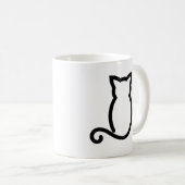 Mug Musique de ligne de chat (Devant droit)