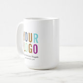Mug Musique de logo d'entreprise personnalisée (Devant gauche)