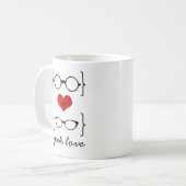 Mug Musique de lunettes Geeky (Devant gauche)