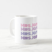 Mug Musique de mariée mariage personnalisée (Devant gauche)