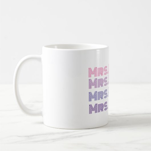 Mug Musique de mariée mariage personnalisée (Gauche)