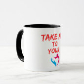 Mug Musique de message de brosse (Devant gauche)