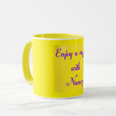 Mug Musique de message personnalisée (Devant gauche)
