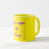 Mug Musique de message personnalisée (Devant droit)