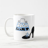Mug Musique de mode bleue (Gauche)