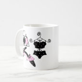 Mug Musique de mode rose (Devant gauche)