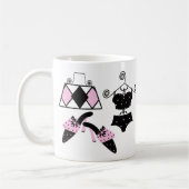 Mug Musique de mode rose (Gauche)