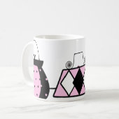 Mug Musique de mode rose (Devant gauche)