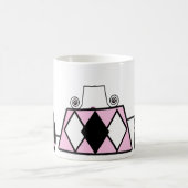 Mug Musique de mode rose (Centre)