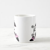 Mug Musique de mode rose (Centre)