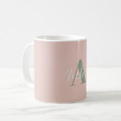 Mug Musique de monogramme féminine (Devant gauche)