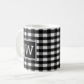 Mug Musique de monogramme plaqué de buffle noir (Devant gauche)