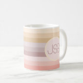 Mug Musique de monogramme rétro (Devant droit)