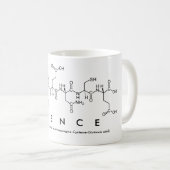 Mug Musique de mots du peptide scientifique (Devant droit)