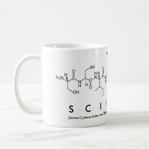 Mug Musique de mots du peptide scientifique