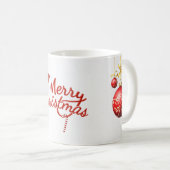 Mug Musique de Noël de la mariée blanche (Devant droit)