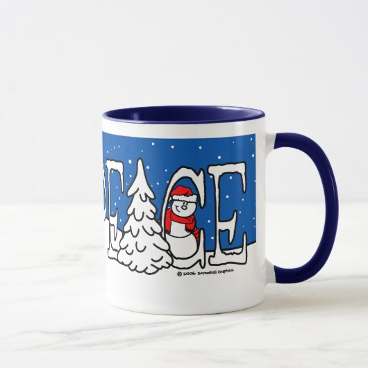 Mug Musique de Noël de la paix (Droite)