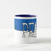 Mug Musique de Noël de la paix (Centre)