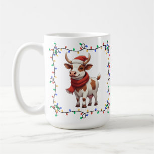 Mug Musique de Noël de la vache mignonne