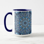 Mug Musique de Noël Décorée Bleue (Gauche)