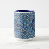 Mug Musique de Noël Décorée Bleue (Centre)