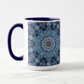 Mug Musique de Noël Décorée Bleue (Gauche)