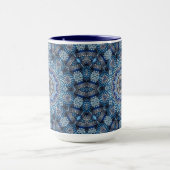 Mug Musique de Noël Décorée Bleue (Centre)