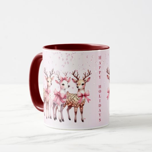 Mug Musique de Noël Deer Holiday (Devant gauche)