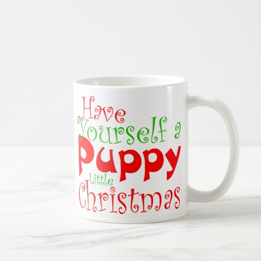 Mug Musique de Noël des chiots (Droite)